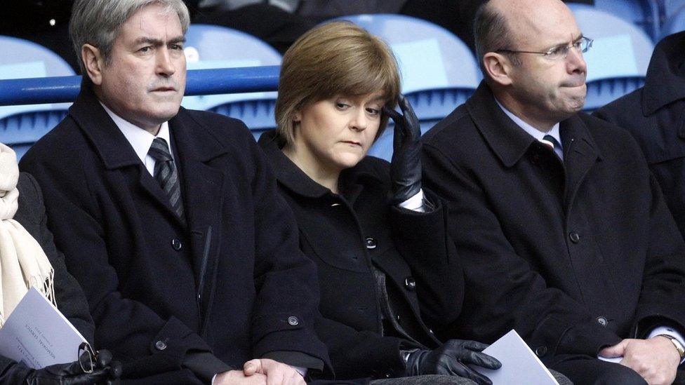 Nicola Sturgeon at the Ibrox commemorations