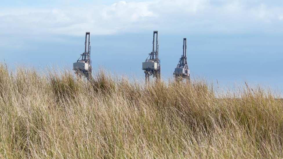 A view of the steelworks