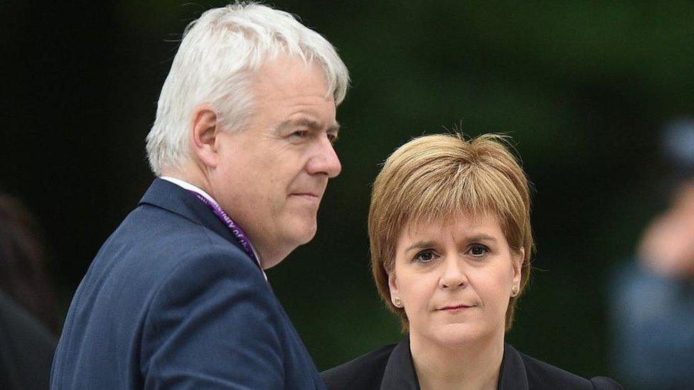 Carwyn Jones and Nicola Sturgeon