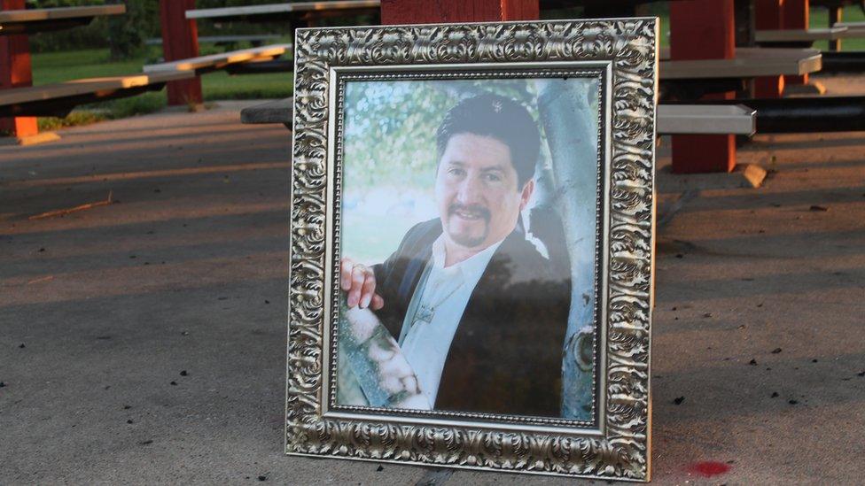 Munoz's father's portrait