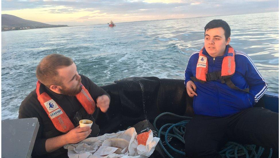 Two young fishermen