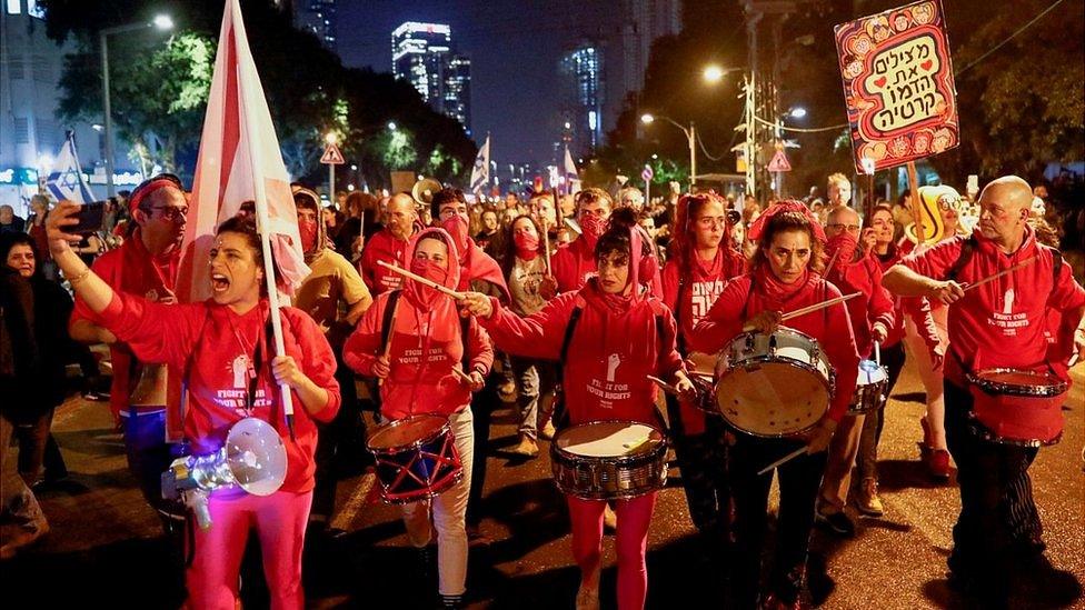 Anti-government protest in Tel Aviv, 21 Jan 23