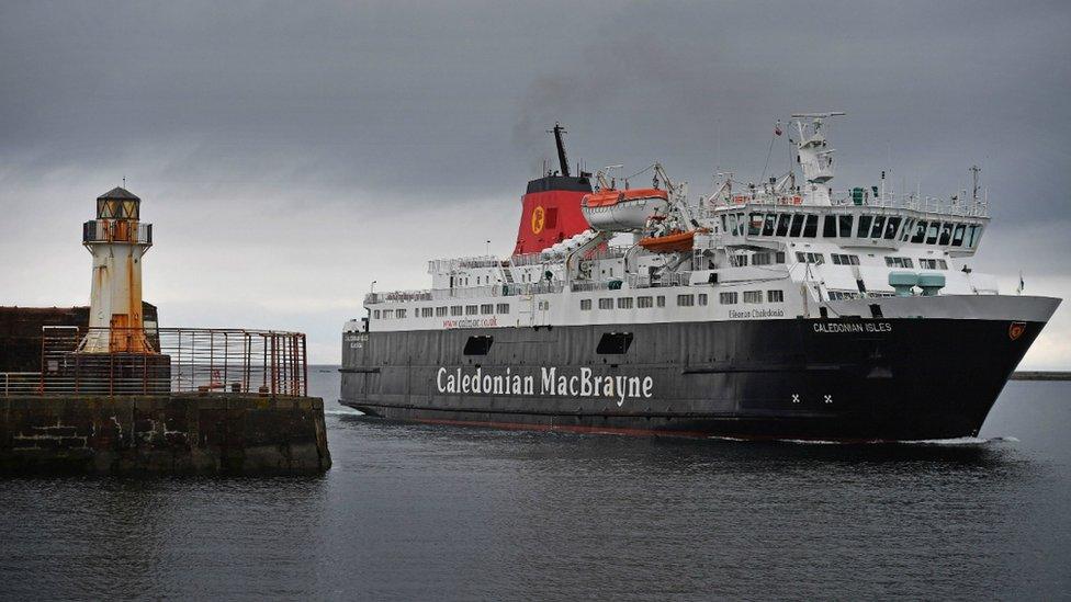 MV Caledonian Isles at Ardrossan, stock image