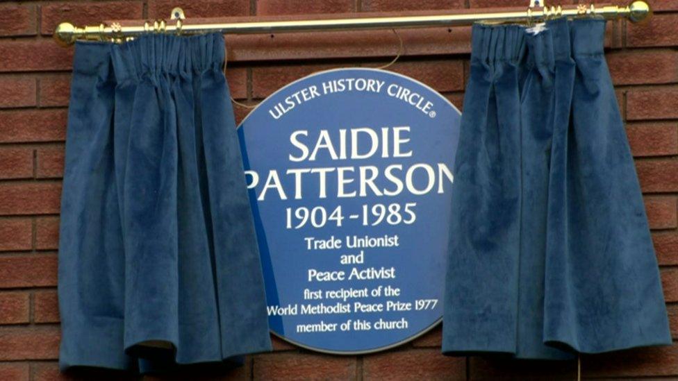 Saidie Patterson's Blue Plaque