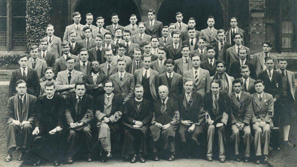 Sir James Cameron at Keble College in the 1940s