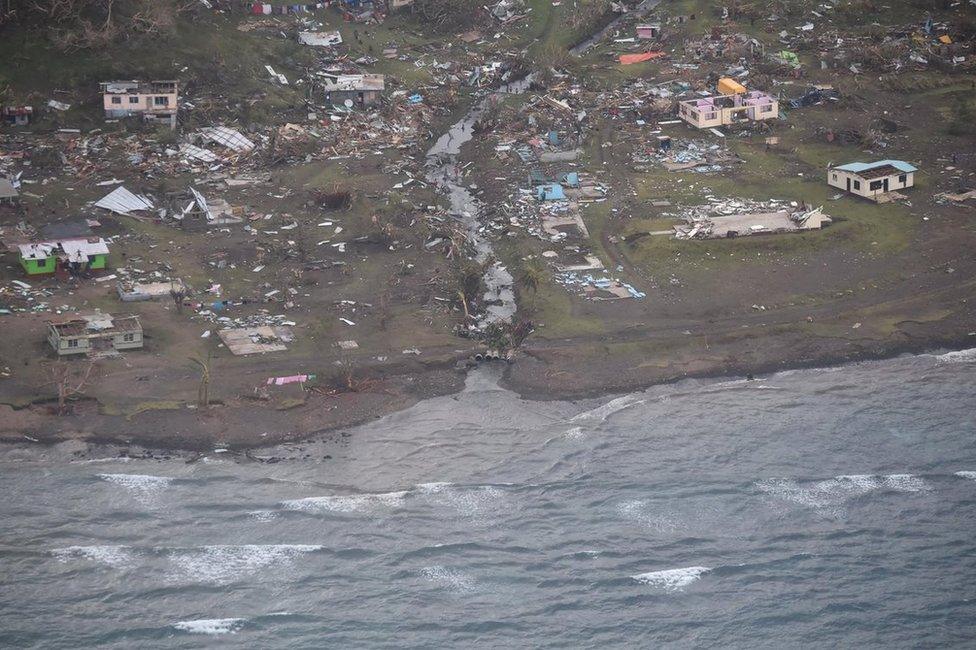 Tweet by the Republic of Fiji of devastation caused by Cyclone Winston, on 22 February 2016