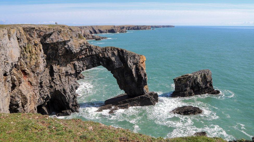 Green Bridge in Pembrokeshire