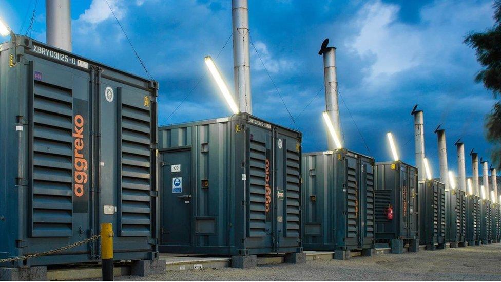 Aggreko temporary power plants