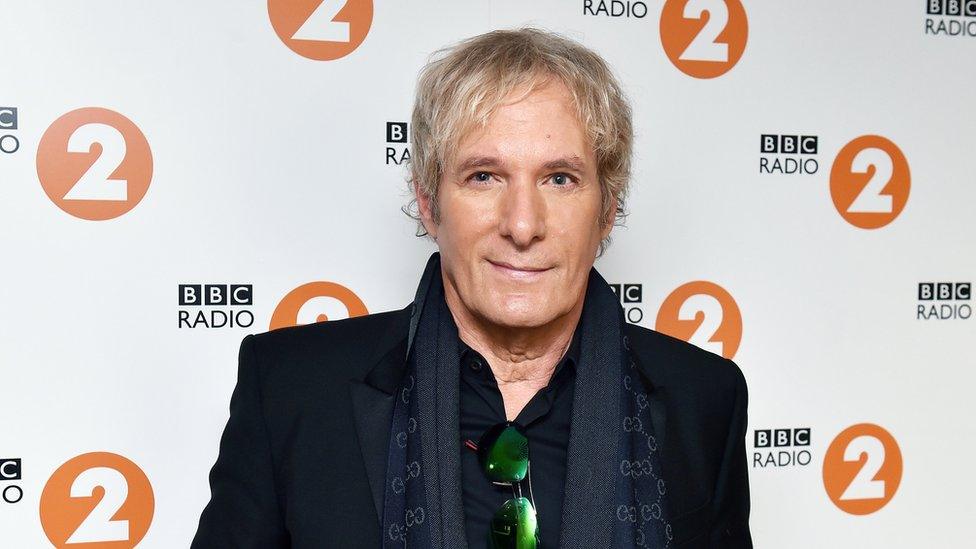 Michael Bolton at the Radio 2 studio in 2019