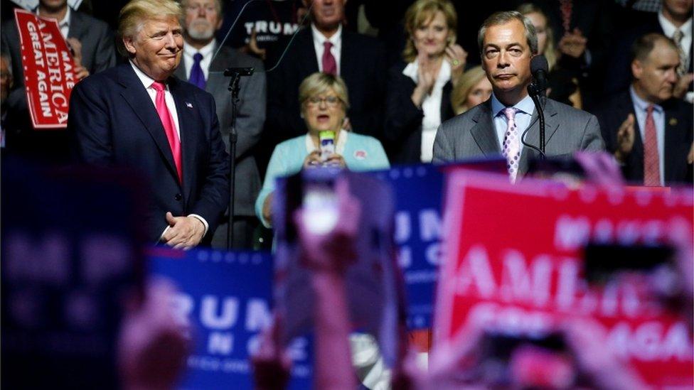 Donald Trump and Nigel Farage