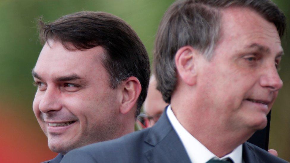 Flávio and Jair Bolsonaro