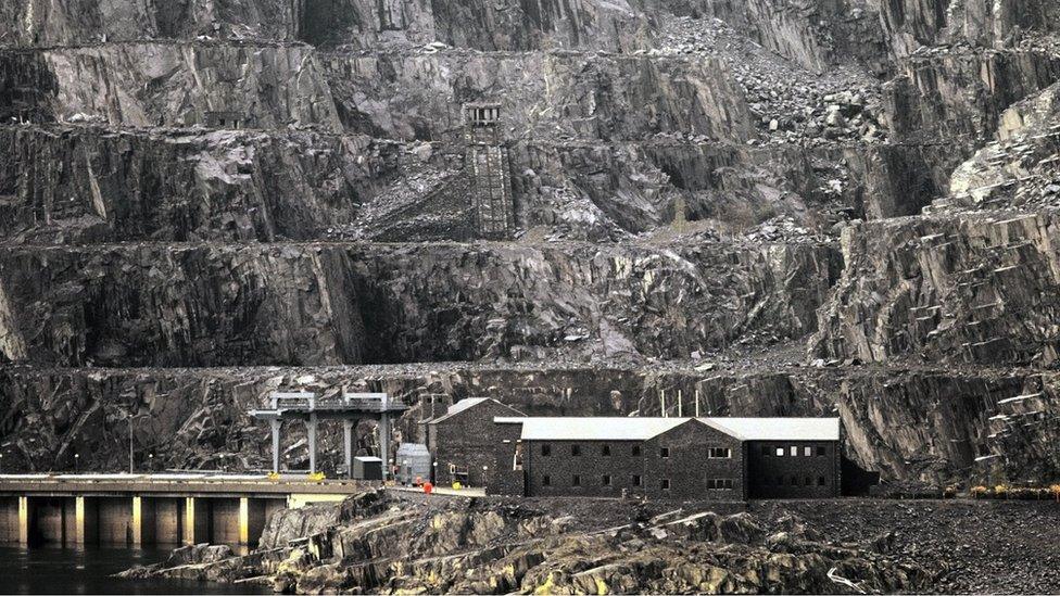 Slate quarries at Llanberis