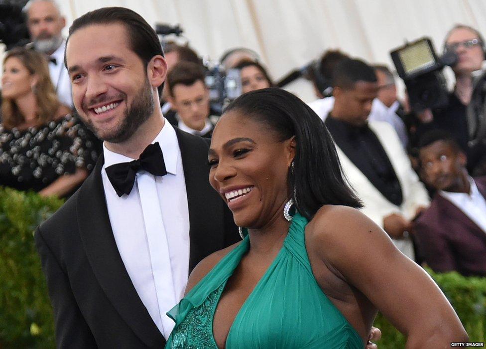 Alexis Ohanian and Serena Williams