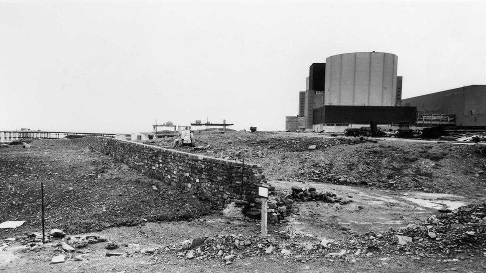 Reactor buildings in September 1970