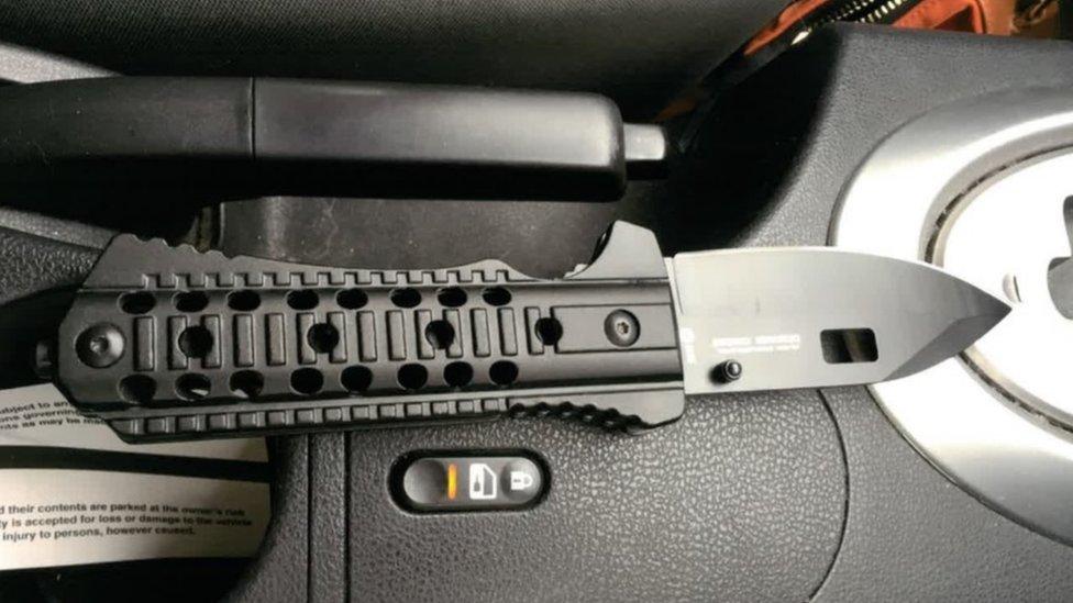 Image of knife discussed in court