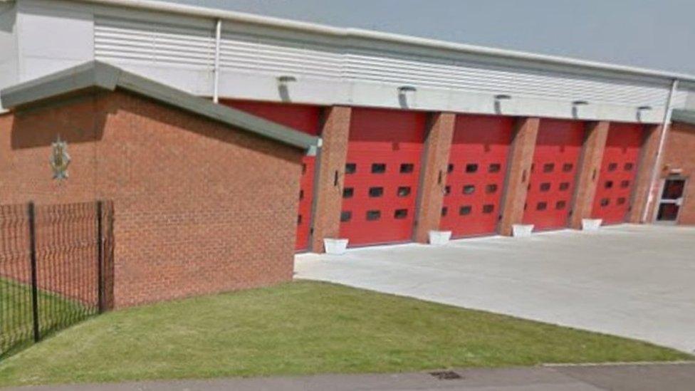 A fire station in Lowestoft