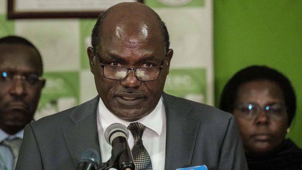 Wafula Chebukati, chair of the IEBC