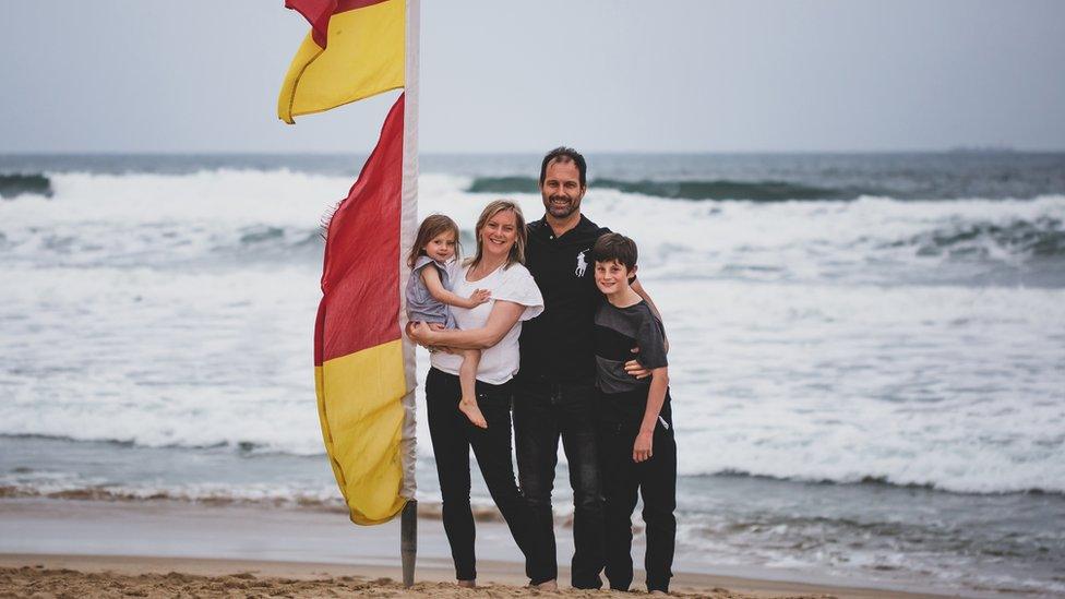 Julia and Jeremy O'Brien and their children