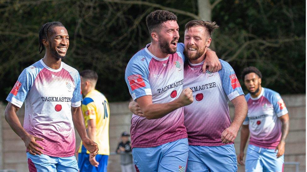 Chesham United players