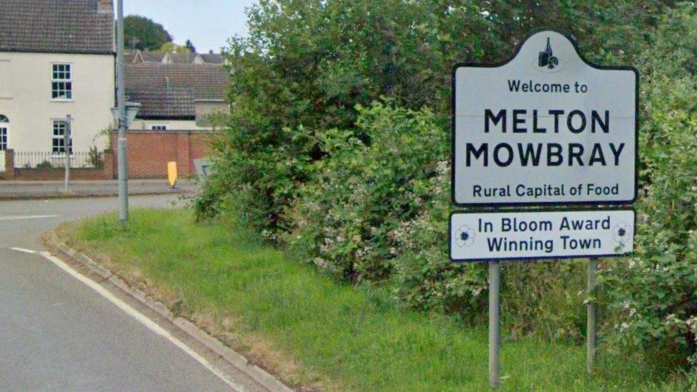 Melton Mowbray sign