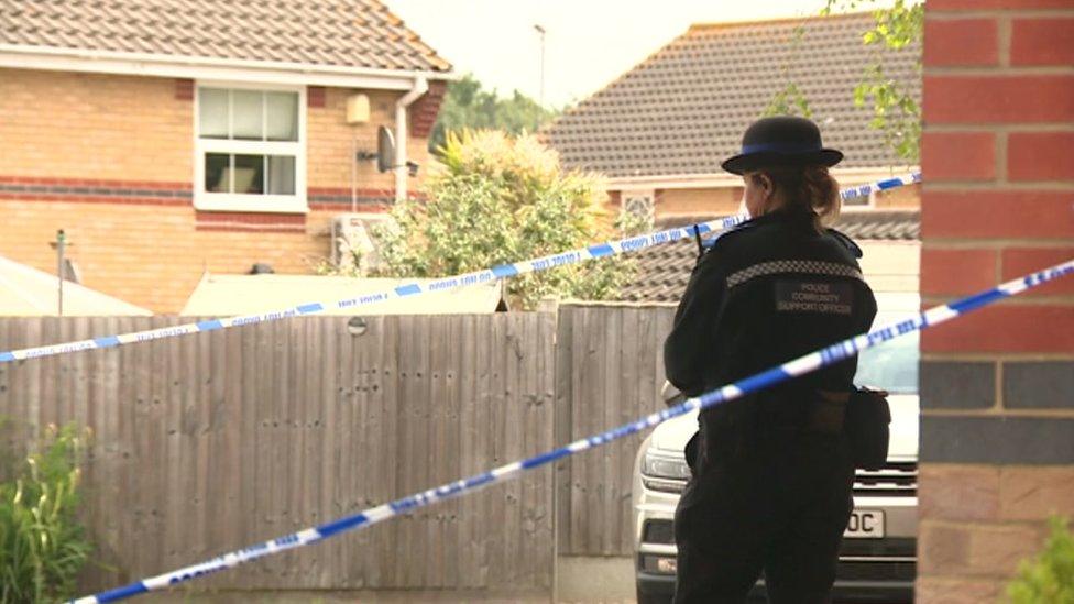 Police outside house