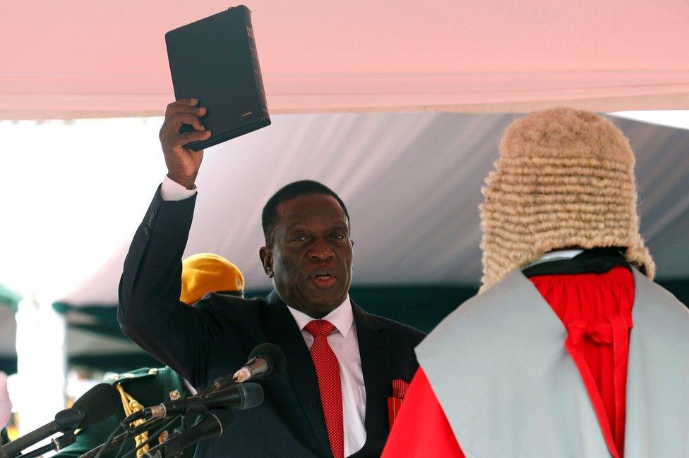 Ceremony for swearing-in of Zimbabwe President Emmerson Mnangagwa