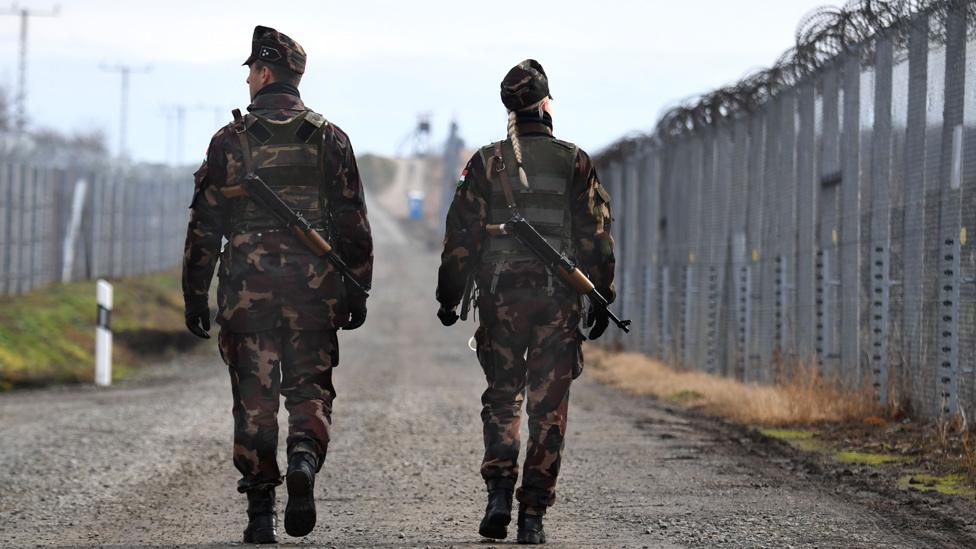 Hungary border fence, Dec 2017