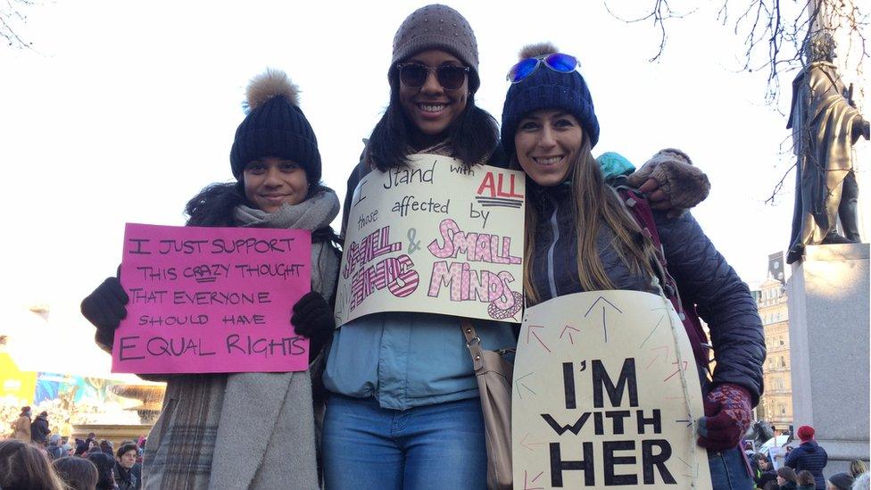 (l-r) Stacey De Souza, Rachel Callander, Anna McDermott