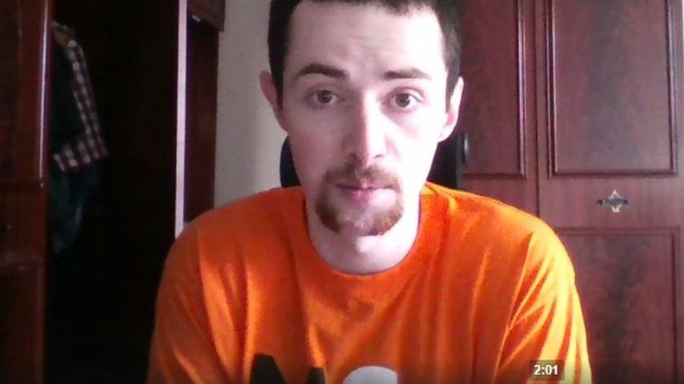 James has posted a number of videos raising awareness of MS