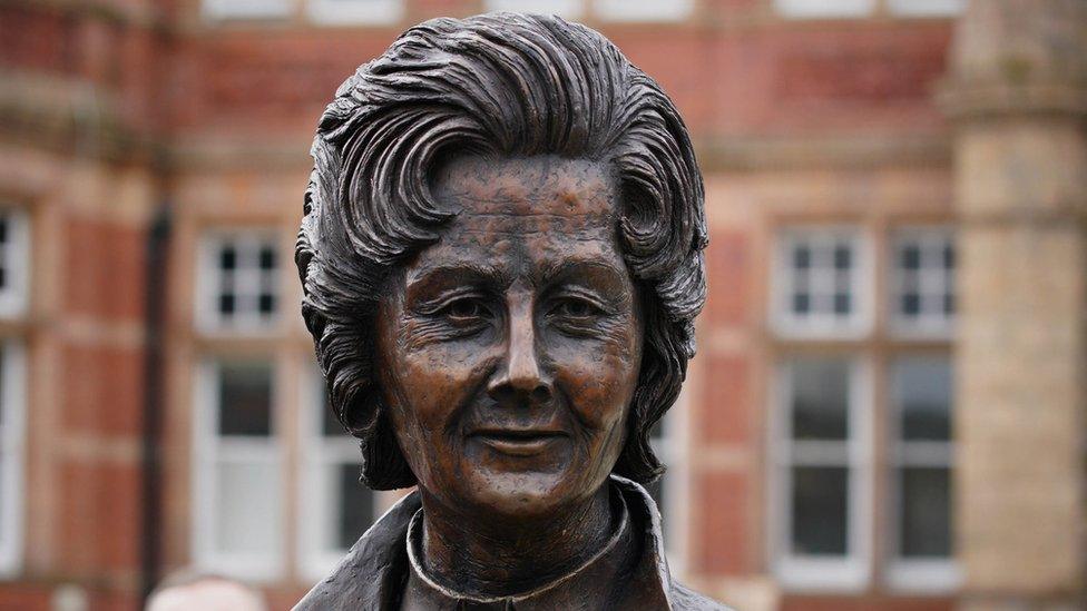 statue of Barbara Castle