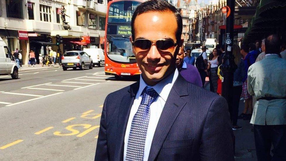 George Papadopoulos is seen on the street in this undated photo.