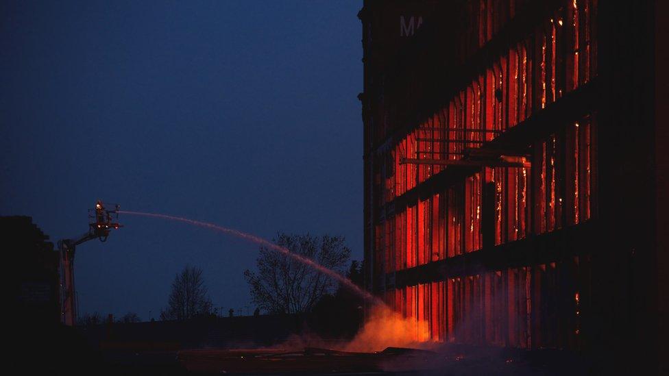 Fire at Maple Mill