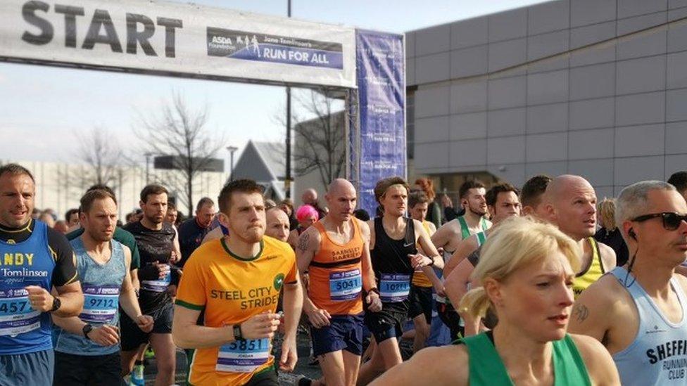 Sheffield half marathon runners