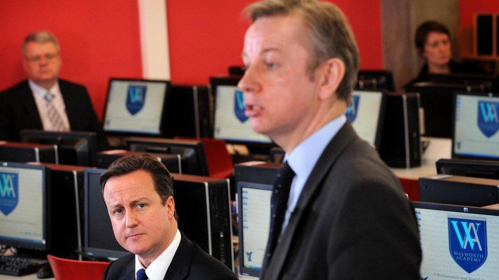 David Cameron and Michael Gove