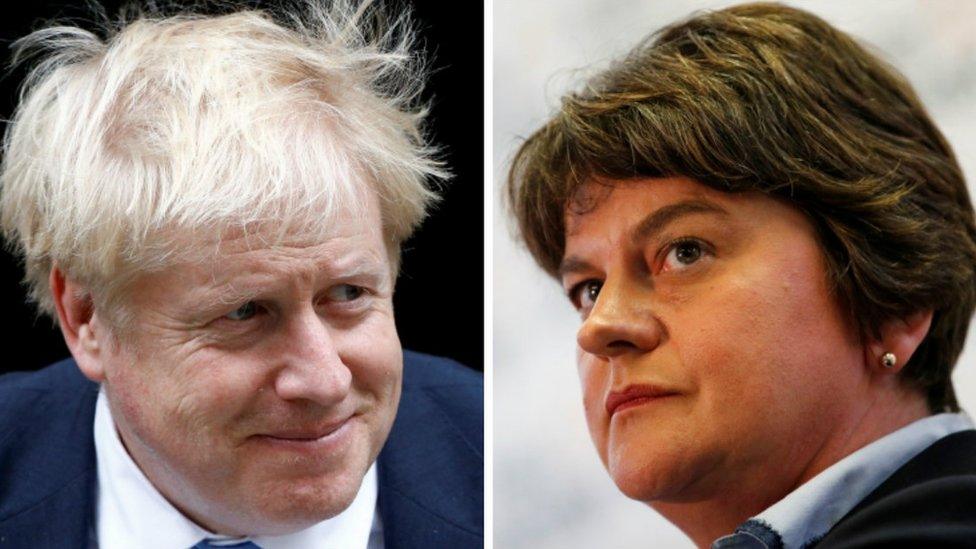 Boris Johnson and Arlene Foster