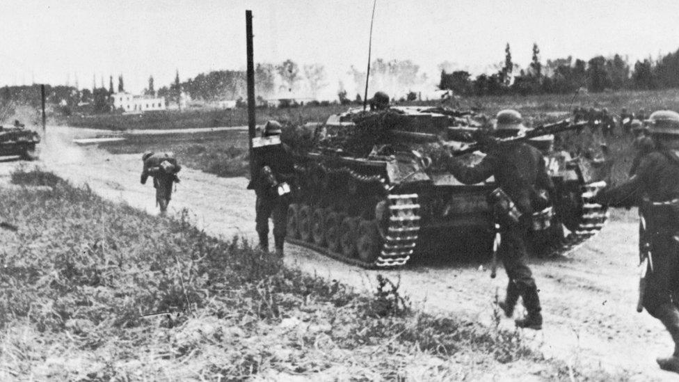 German tanks invade Poland on 1 September