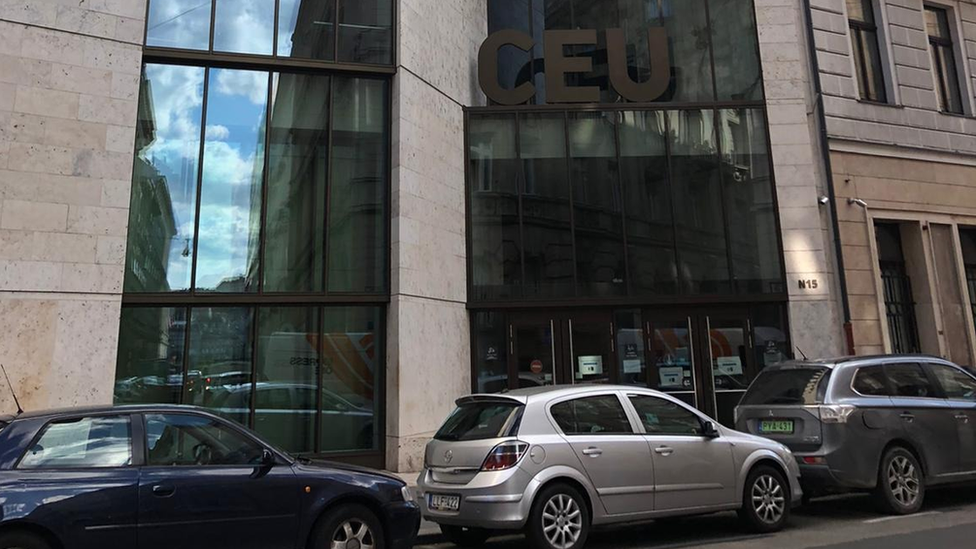 The old Budapest headquarters of CEU is mostly deserted now