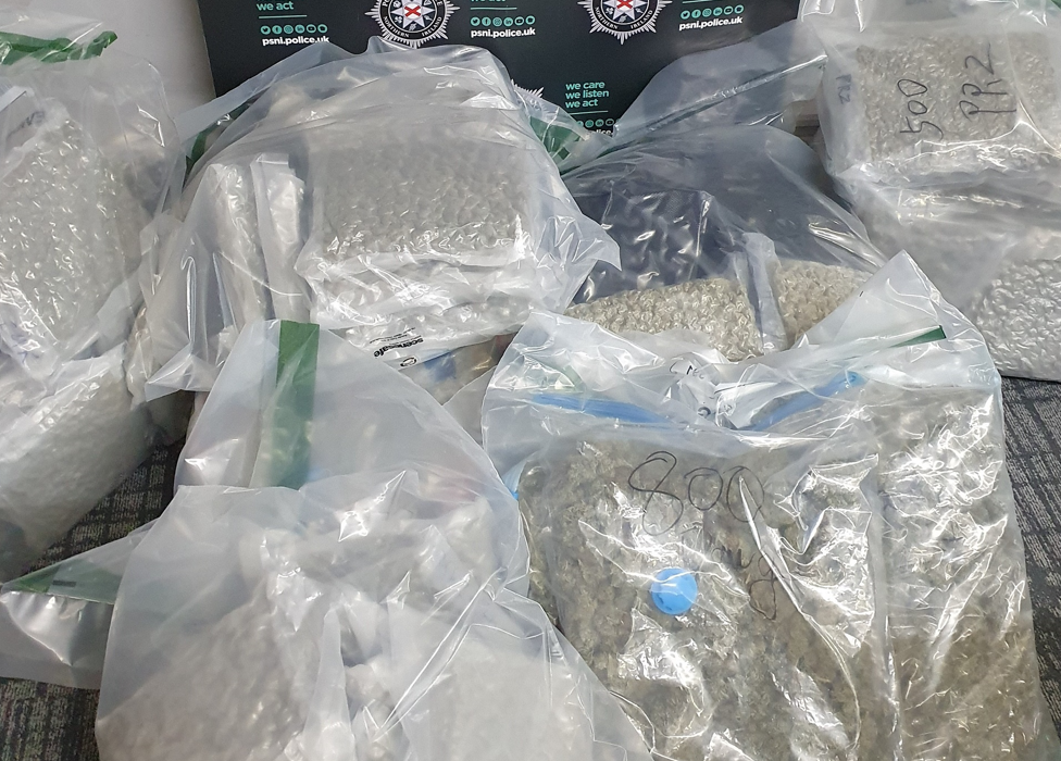 bags of drugs that the psni recovered