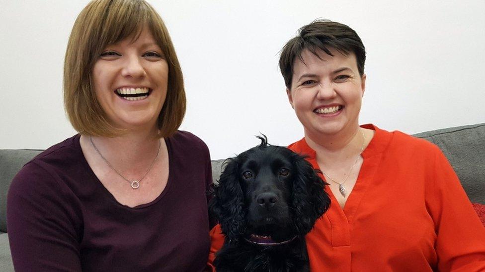 Ruth Davidson and Jen Wilson