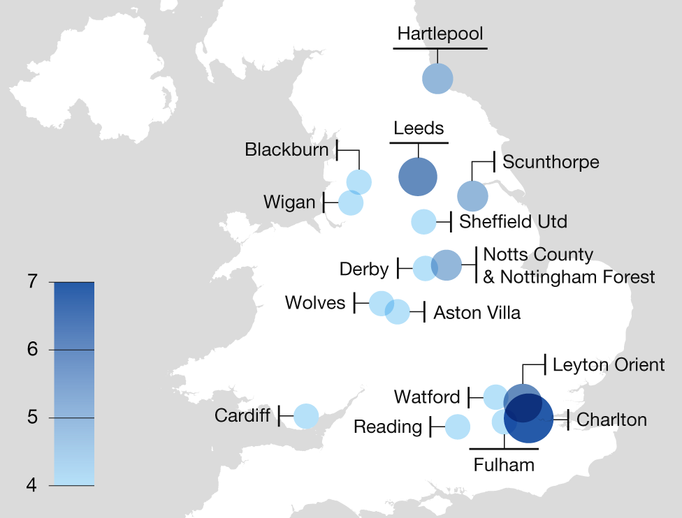 Manager sackings heatmap