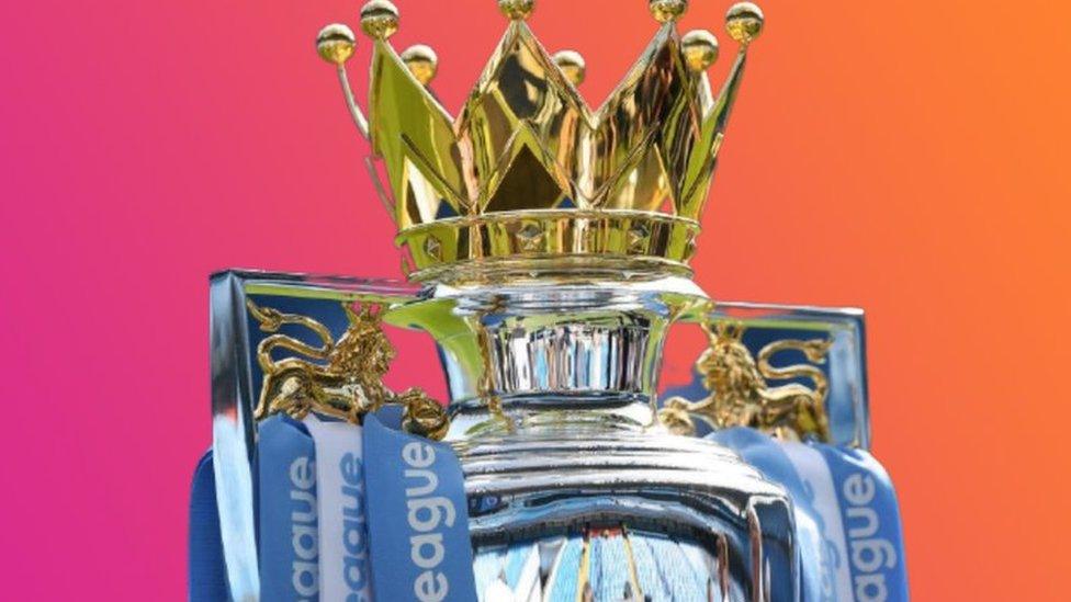 Premier League trophy.