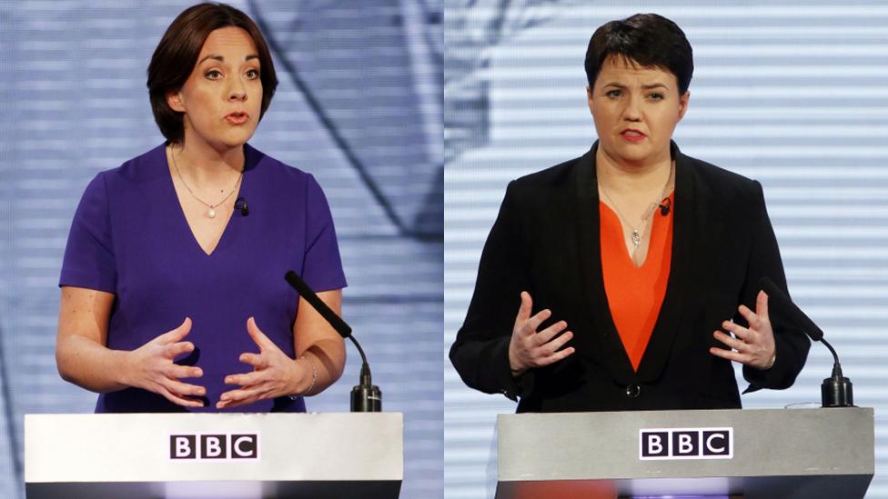 Kezia Dugdale and Ruth Davidson