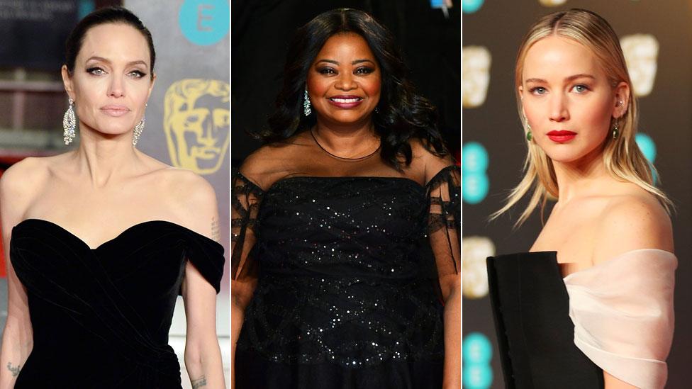 Angelina Jolie, Octavia Spencer and Jennifer Lawrence