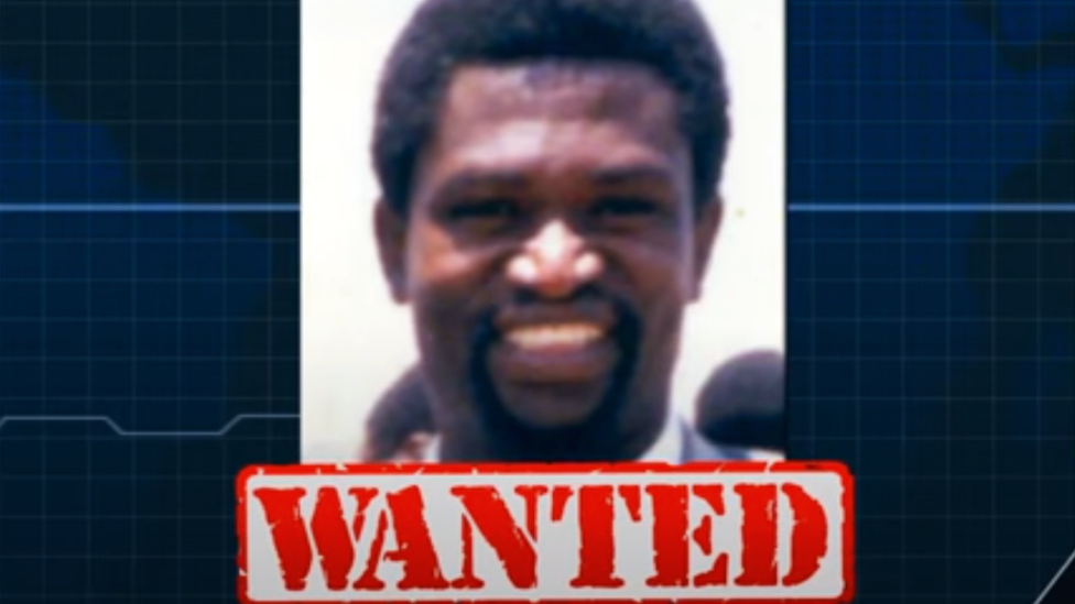 Augustin Bizimana with the word "wanted" under this name