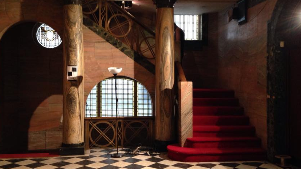 Inside the former stock exchange building in Manchester