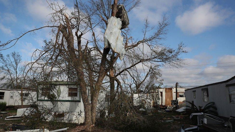 Debris in Panama City