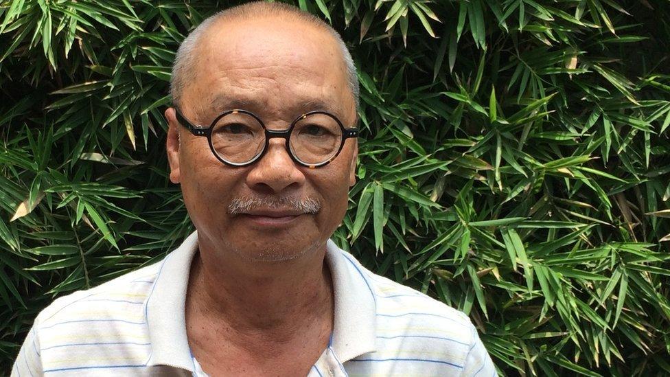 Nguyen Vien, a 66-year-old writer at home in Ho Chi Minh, Vietnam, on 3 September 2015