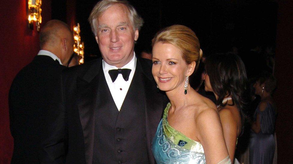 Robert Trump with his then wife Blaine in 2005