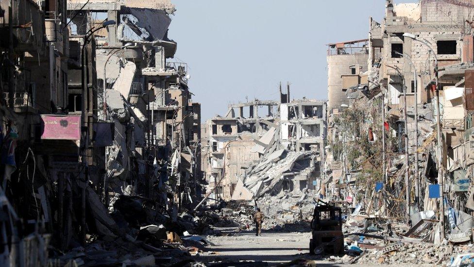 Clock Square ruins in Raqqa