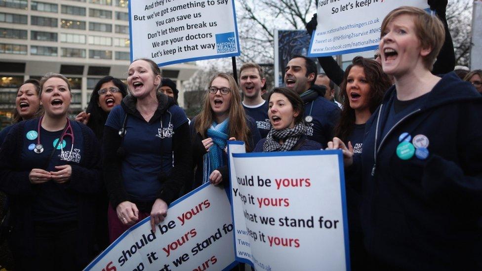 Junior doctors on strike